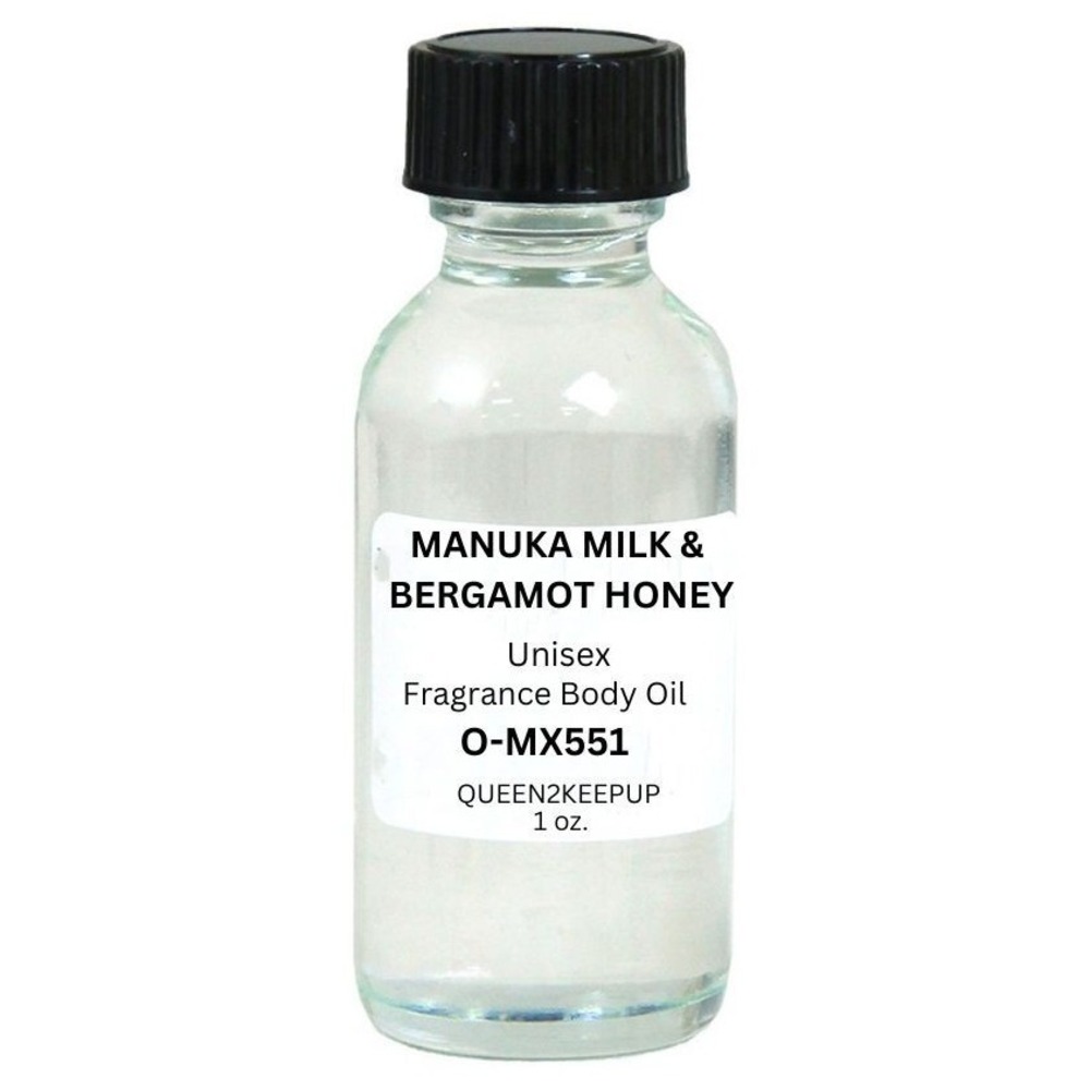 Manuka Milk & Bergamot Honey Unisex Body Oil Comforting Pure Warmth Scent 1 oz